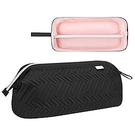 Leudes Hair Tools Travel Bag for Shark Flexstyle Carrying Case Portable Shark Hair Air Wrap Dryer Case Waterproof Dustproof Flat Curling Iron Travel Organizer (Black)