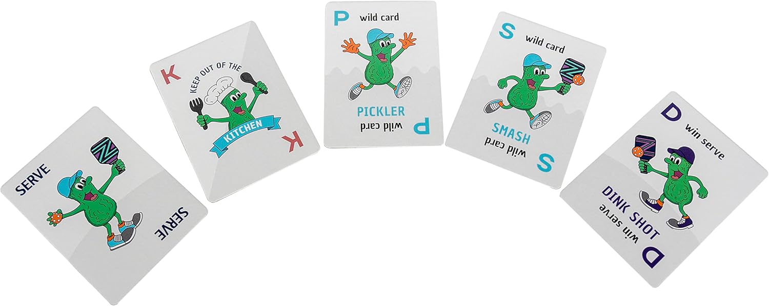 PCG Pickleball Playing Cards Game, Strategy, Luck, and Fun for Adults, 2 or 4 Players - Perfect for Family Game Nights, Card Games for Adults, Family, Couples, Deal and Dink Pickleball Card Game