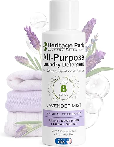 Miniatura 82 de Heritage Park - Detergente de lujo para ropa Detergente para ropa natural y enzimático probado por dermatólogos, a base de plantas, respetuoso