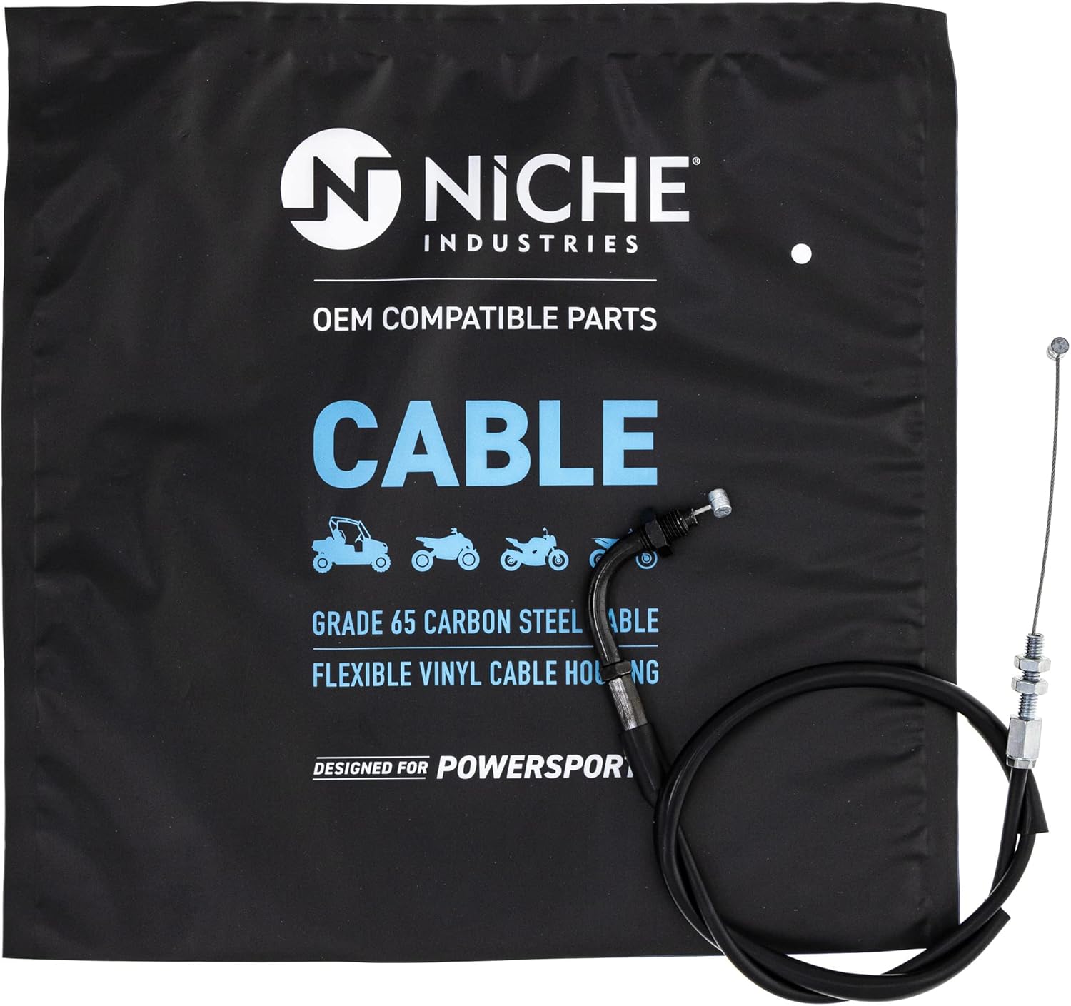 NICHE Push Pull Throttle Cable Set for Honda CBR1000RR 17910-MFL-000 17920-MFL-000