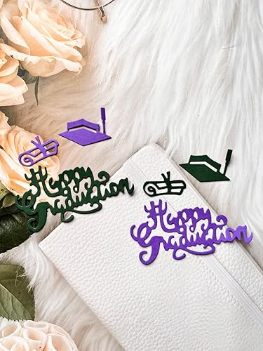 Miniatura 5 de Troqueles de metal de graduación feliz, troqueles de corte para hacer tarjetas, troqueles en relieve para álbumes de recortes, decoración de