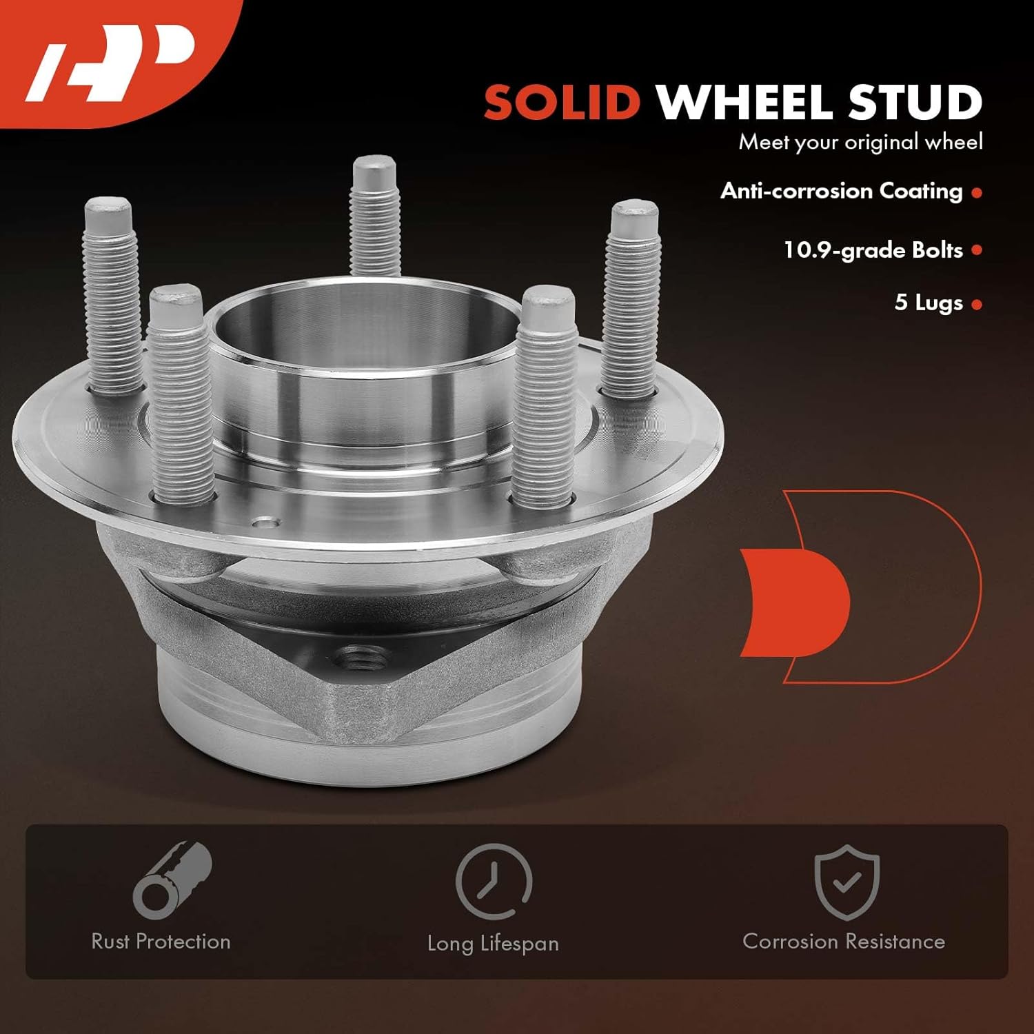 A-Premium Front or Rear Wheel Bearing and Hub Assembly with 5-Lug Compatible with Chevrolet Malibu 16-20 & Buick Lacrosse 17-19, Regal TourX/Sportback 18-19, Envision 16-18, Cascada & Cadillac ATS