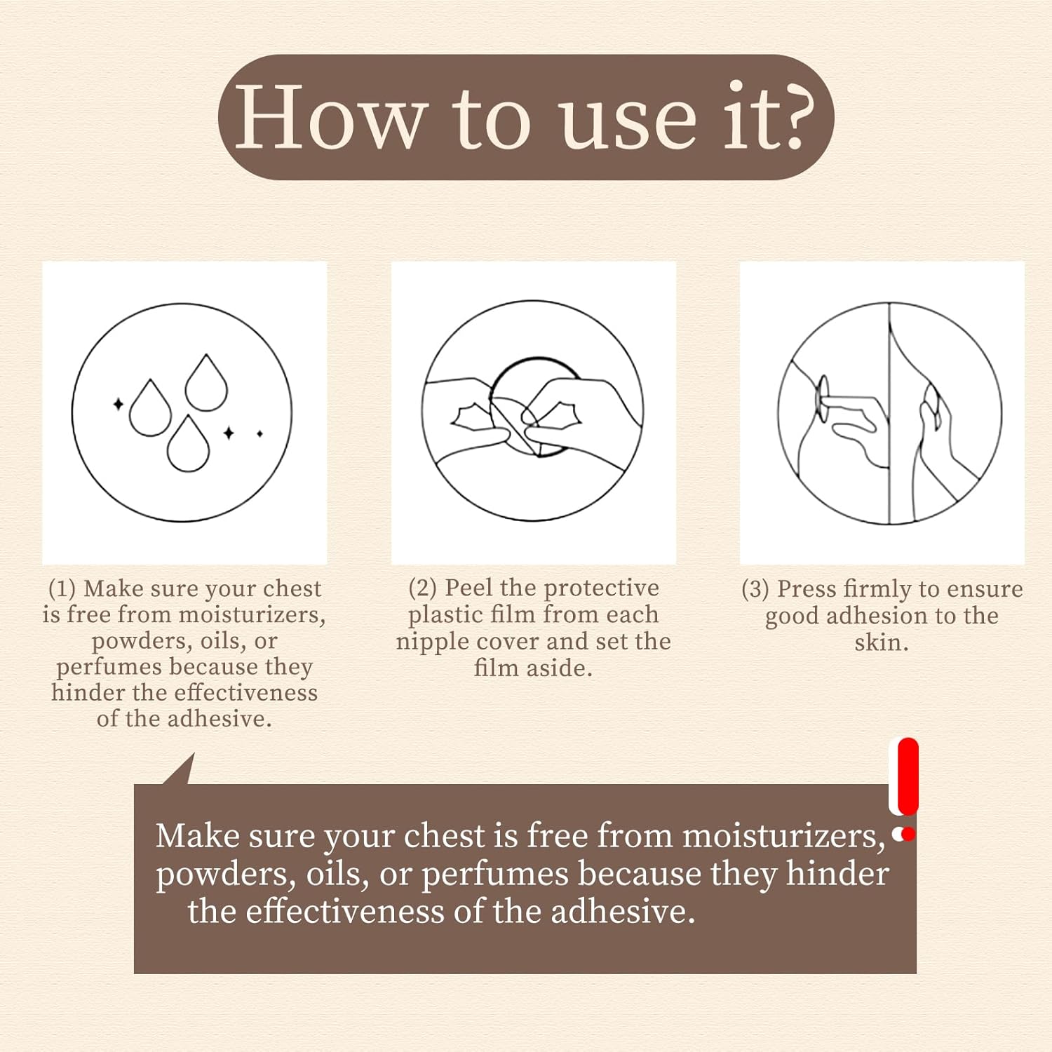 Nipple Covers For Women, 2 Pairs Sticky Pasties bra, Ultra Thin Seamless Sheer Adhesive Silicone Reusable - Image 7