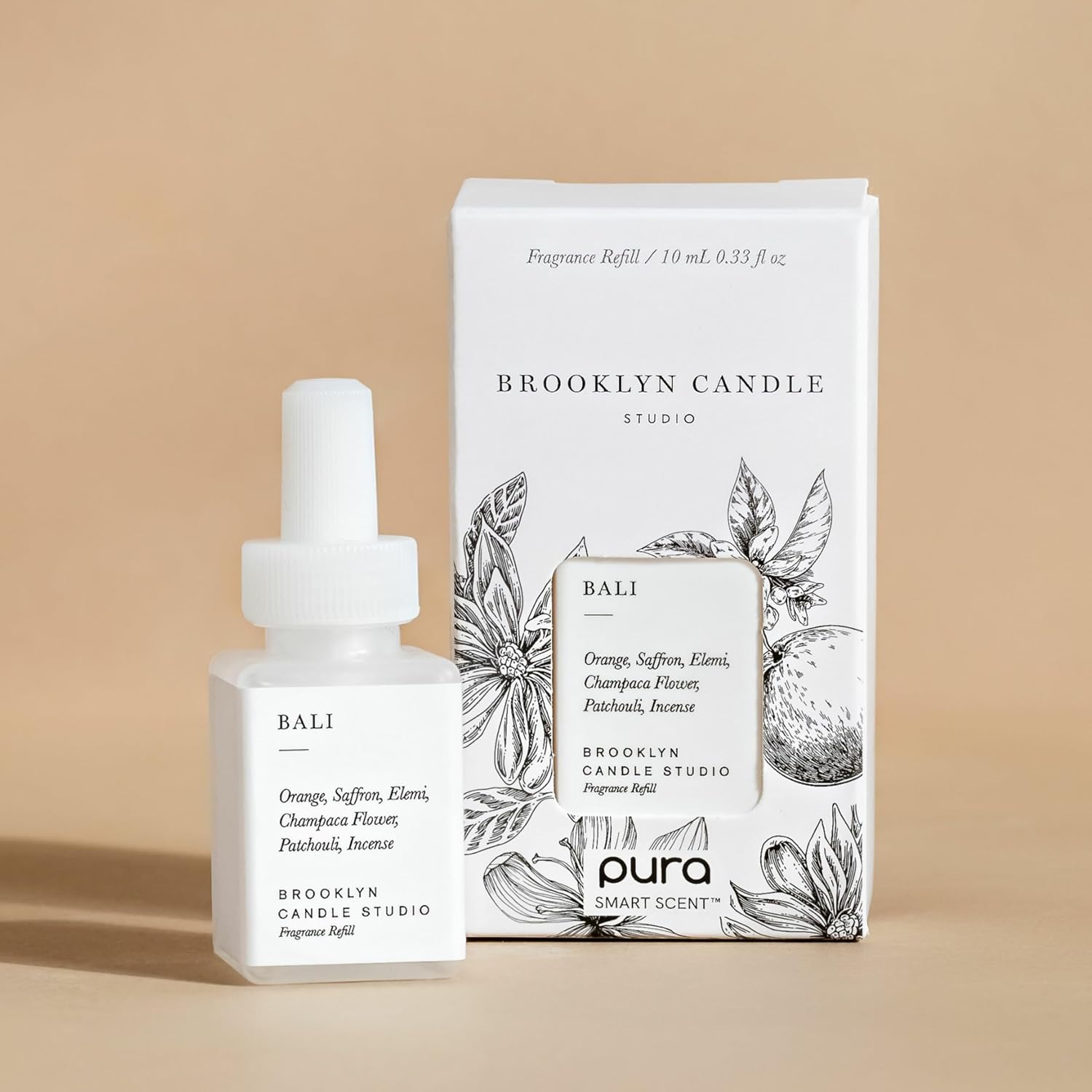Pura & Brooklyn Candle Studio Home Scent Refill - Smart Air Diffuser - Up to 120-Hours of Luxury Fragrance per Refill - Home Essential - Clean & Safe Diffuser Fragrance - 2 Pack, Bali - Image 2