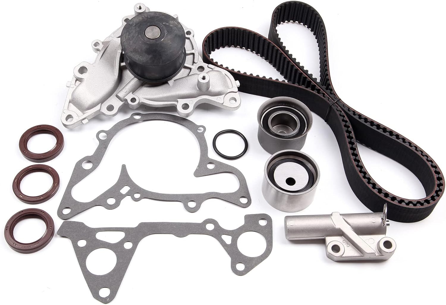 ASAPE TCKWP287B Timing Belt Kit with Water Pump Fit for 1997-2004 for Mitsubishi Diamante 3.5L 1999-2004 for Mitsubishi Montero Sport 3.5L 2004-2011 for Mitsubishi Endeavor 3.8L
