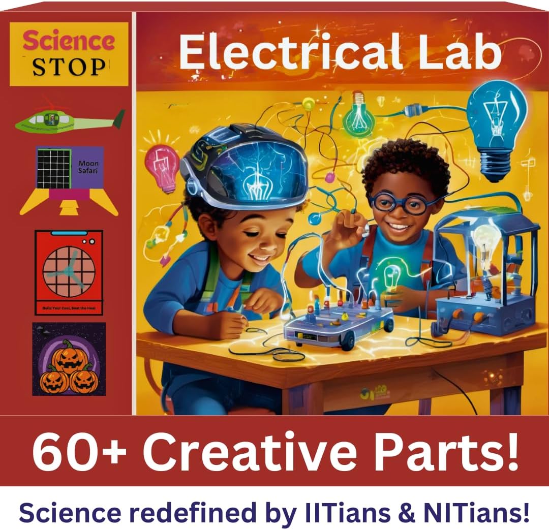 - Electrical Lab | Science Experiment Kit for Kids - Ages 7 to14 | Science Ultimate Electricity Kit | Girls & Boys Birthday Gift | Electronic Project Kit | Engineering Robotics Electric Toy