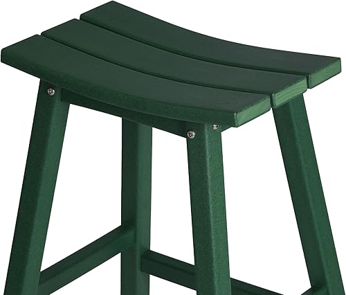 Vista 319 de WestinTrends Malibu - Juego de 2 taburetes para sillín para exteriores/patio, 24 alturas, color negro