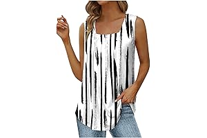 Allimsy Women's Summer Ruffle Tank Top