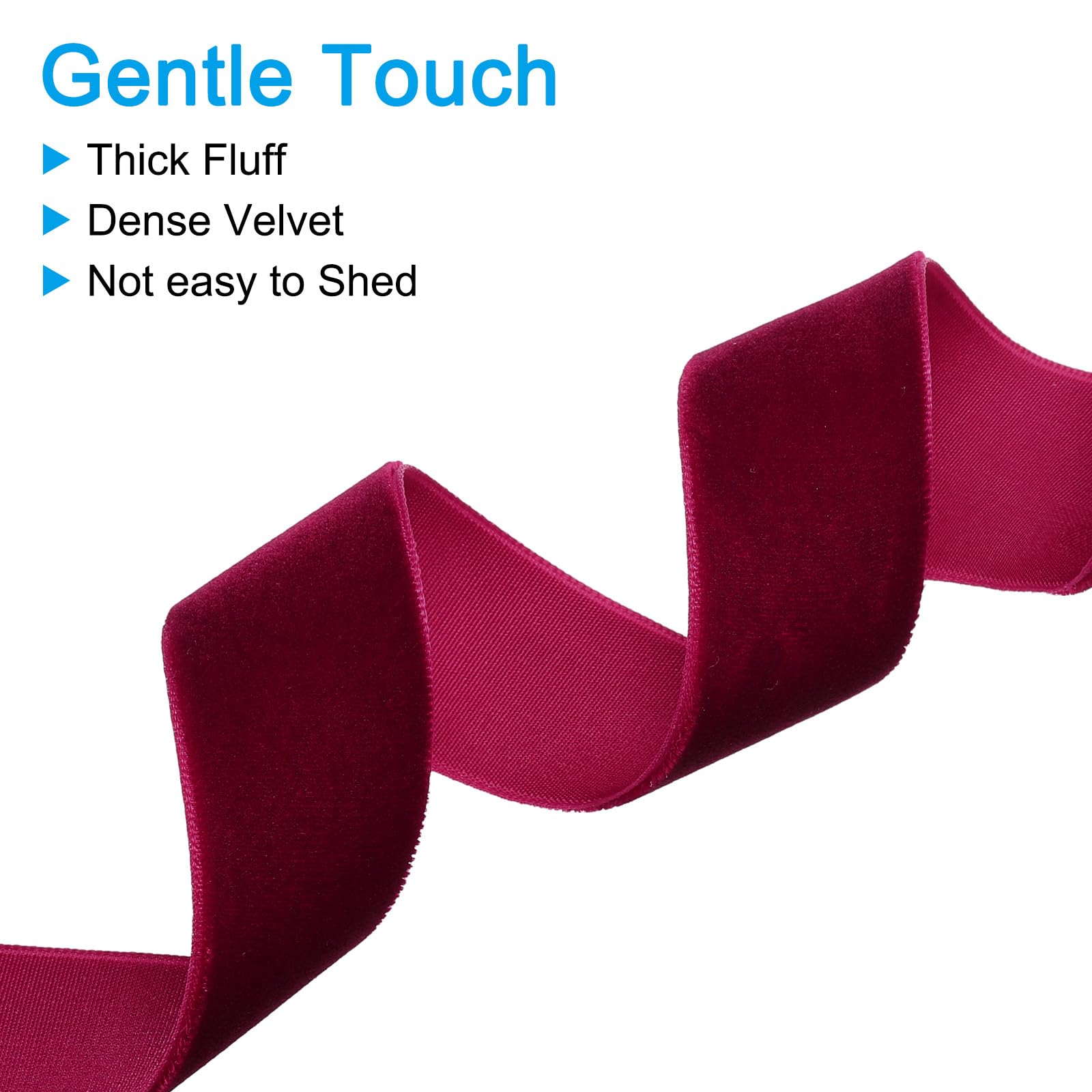 PATIKIL 0.98 Inch x 2.18 Yards Velvet Ribbons - Image 4