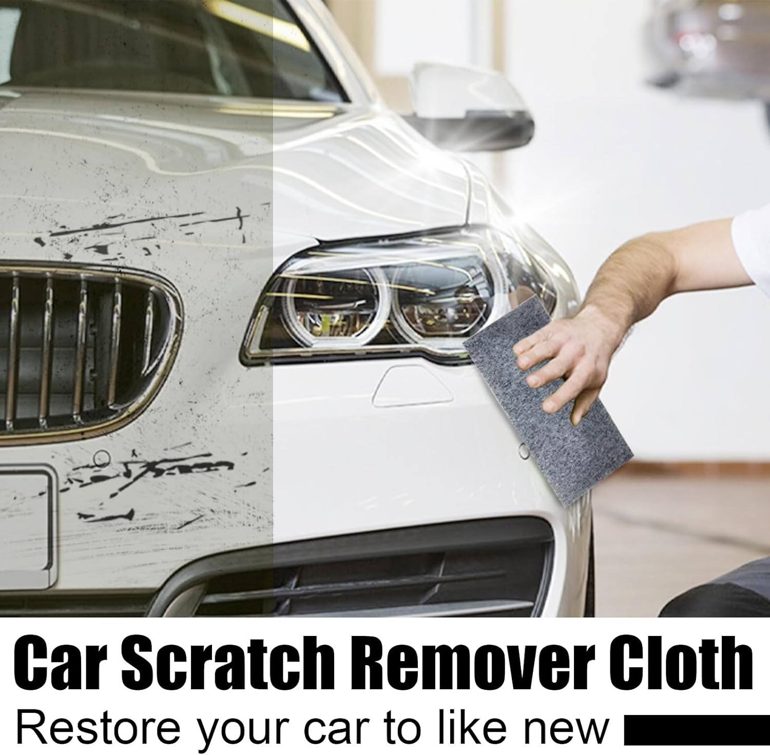 12Pcs Scratch Remover for Vehicles,Car Scratch Cloth Remover Nano,Nano Sparkle ClothCar Scratch Repair,Sparkle Cloth for Car Scratchess,Easily to Repair Scratches,Swirls,Paint Residue - Image 6