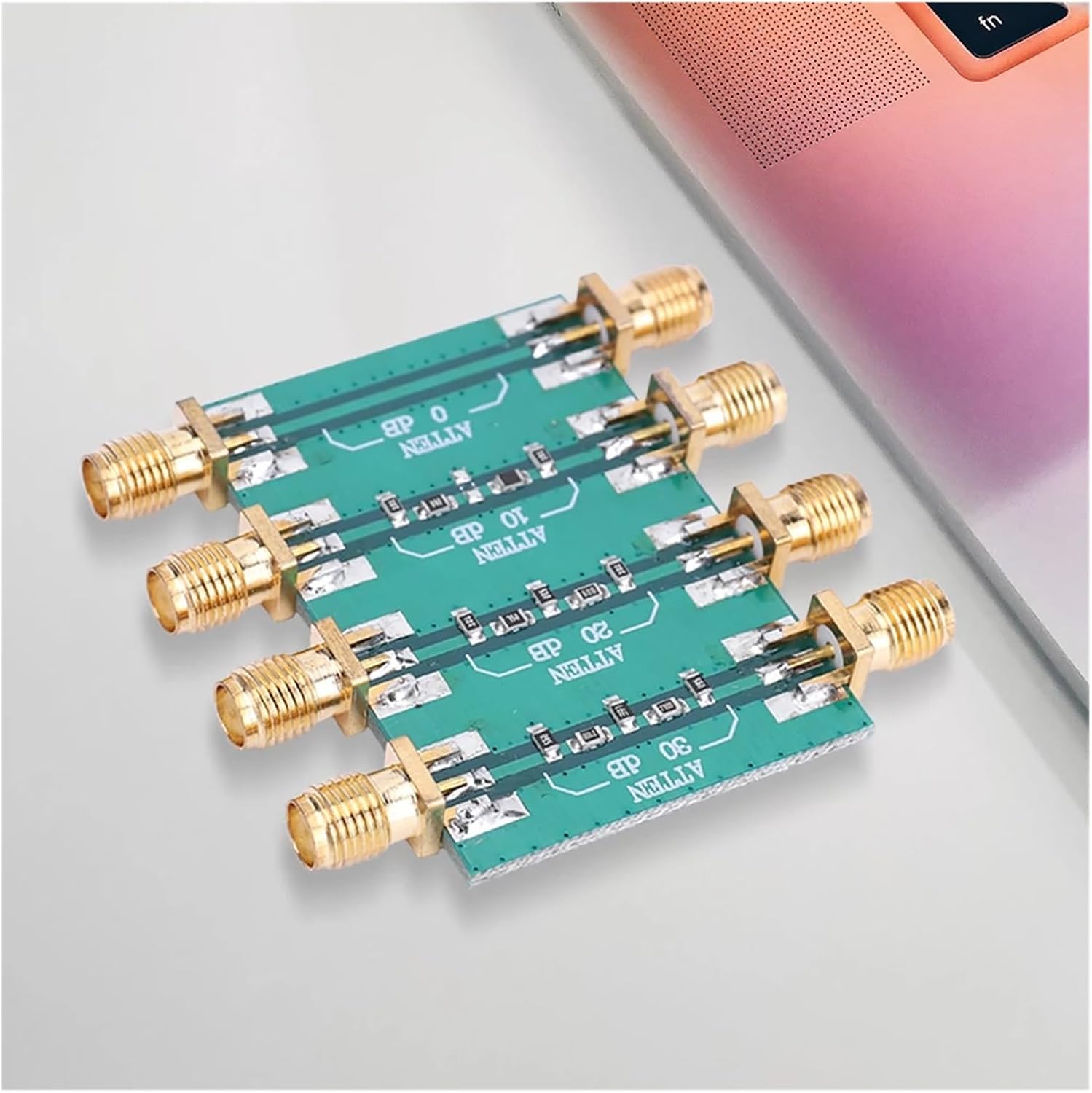 DC-4.0GHz Radio Frequency Attenuator SMA Double Female Head Fixed Attenuator Module 0dB 10dB 20dB 30dB RF Attenuator Board(B)