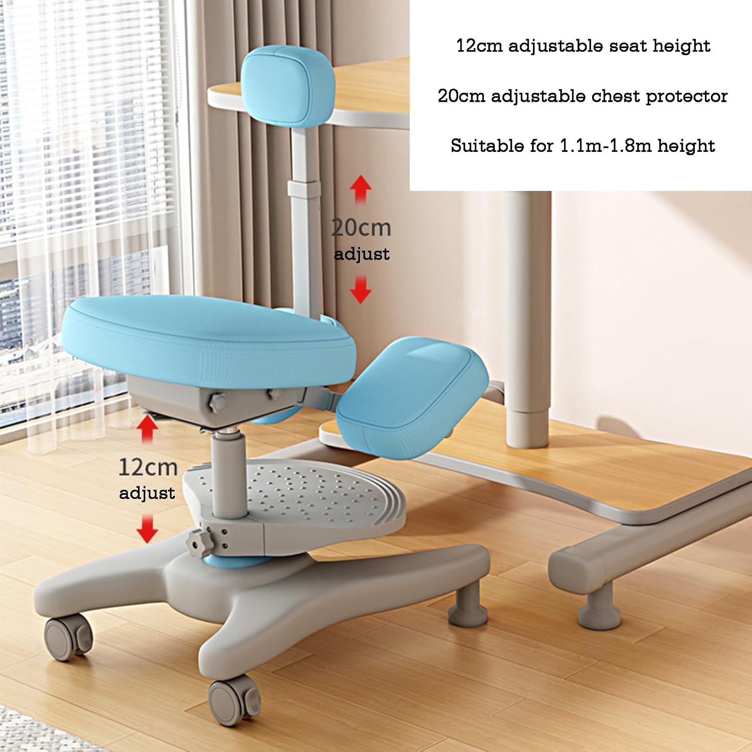 Rocking Posture Stool with Thick Cushion,Kneeling Chair,Ergonomic Office Chair, for Back and Neck Pain Relief Improvement(Color 1,Style 1)