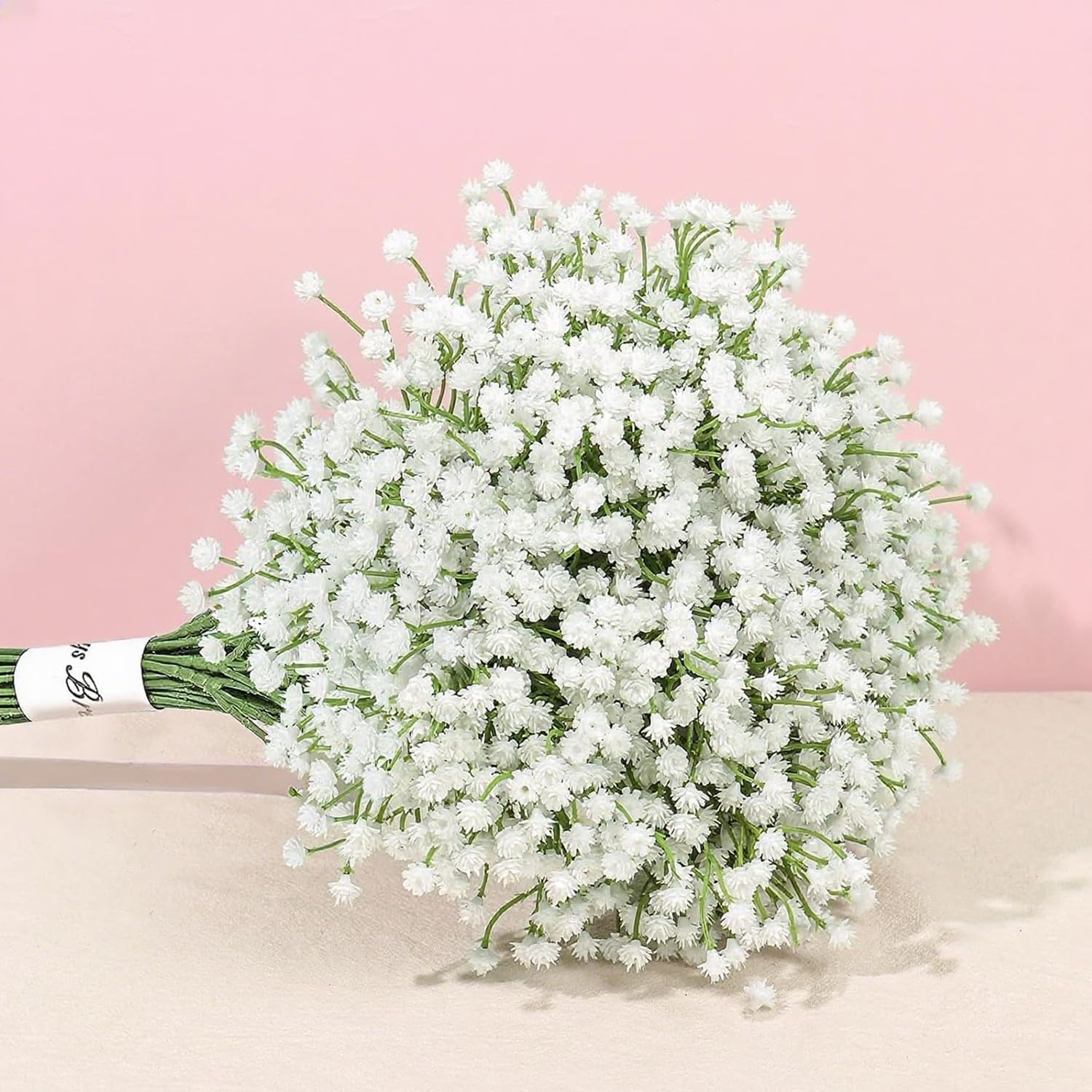 6 Pcs Artificial Flowers, Faux Flowers Real Touch Gypsophila Artificial Flowers Fake Flowers Babys Breath Bouquets for Wedding, Party, Diy Floral Arrangements, Home Decoration, Table Centerpieces