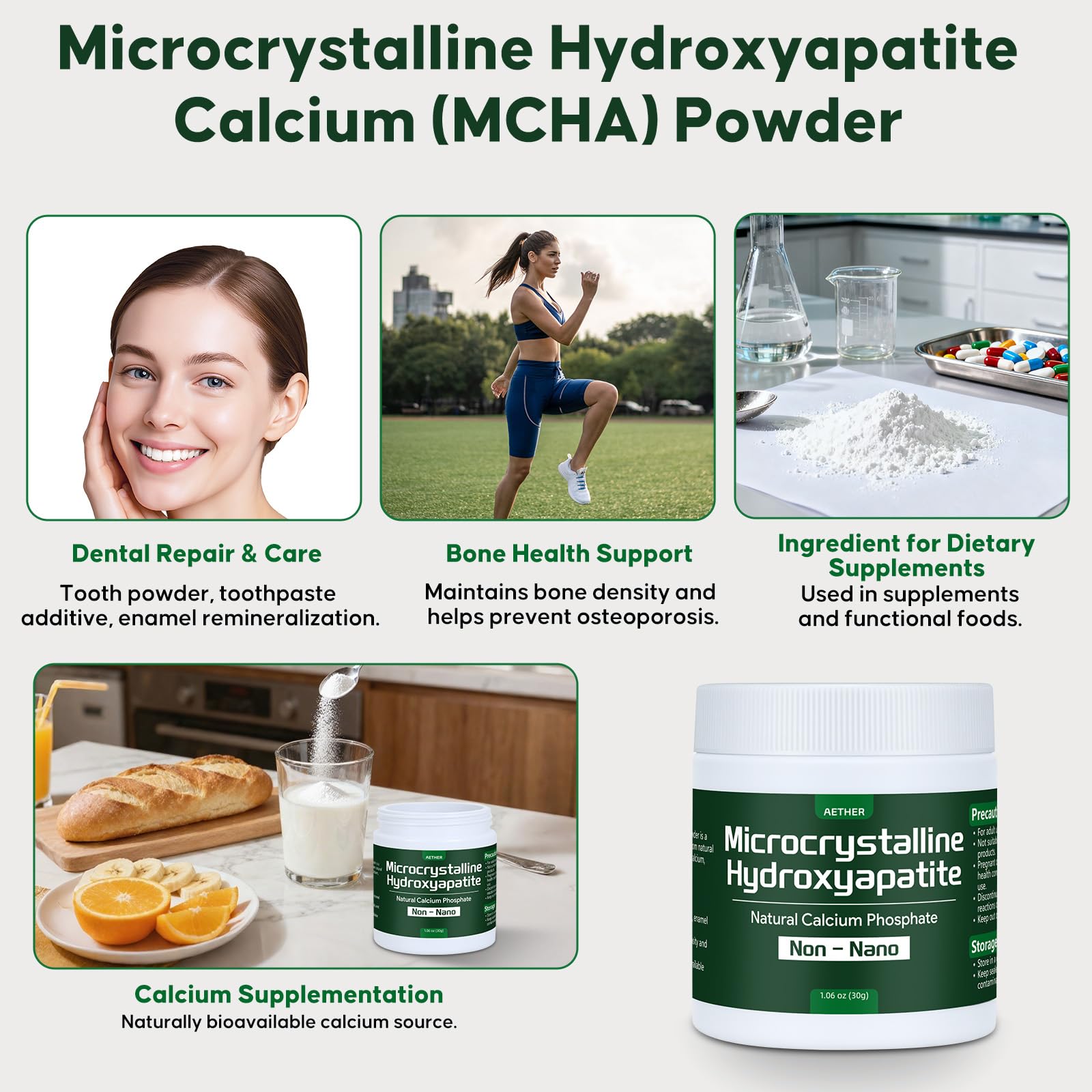 Microcrystalline Hydroxyapatite Powder - DIY Calcium Source -3