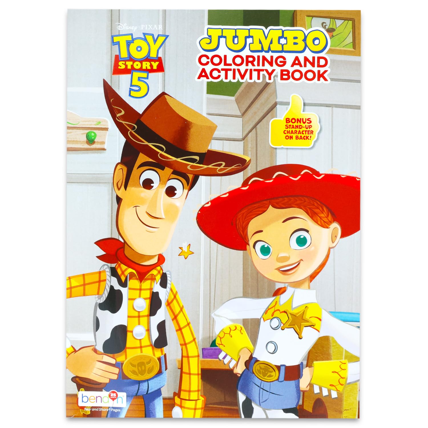 Toy Story 5 Jumbo - Libro da colorare per bambini, 64 pagine da colorare