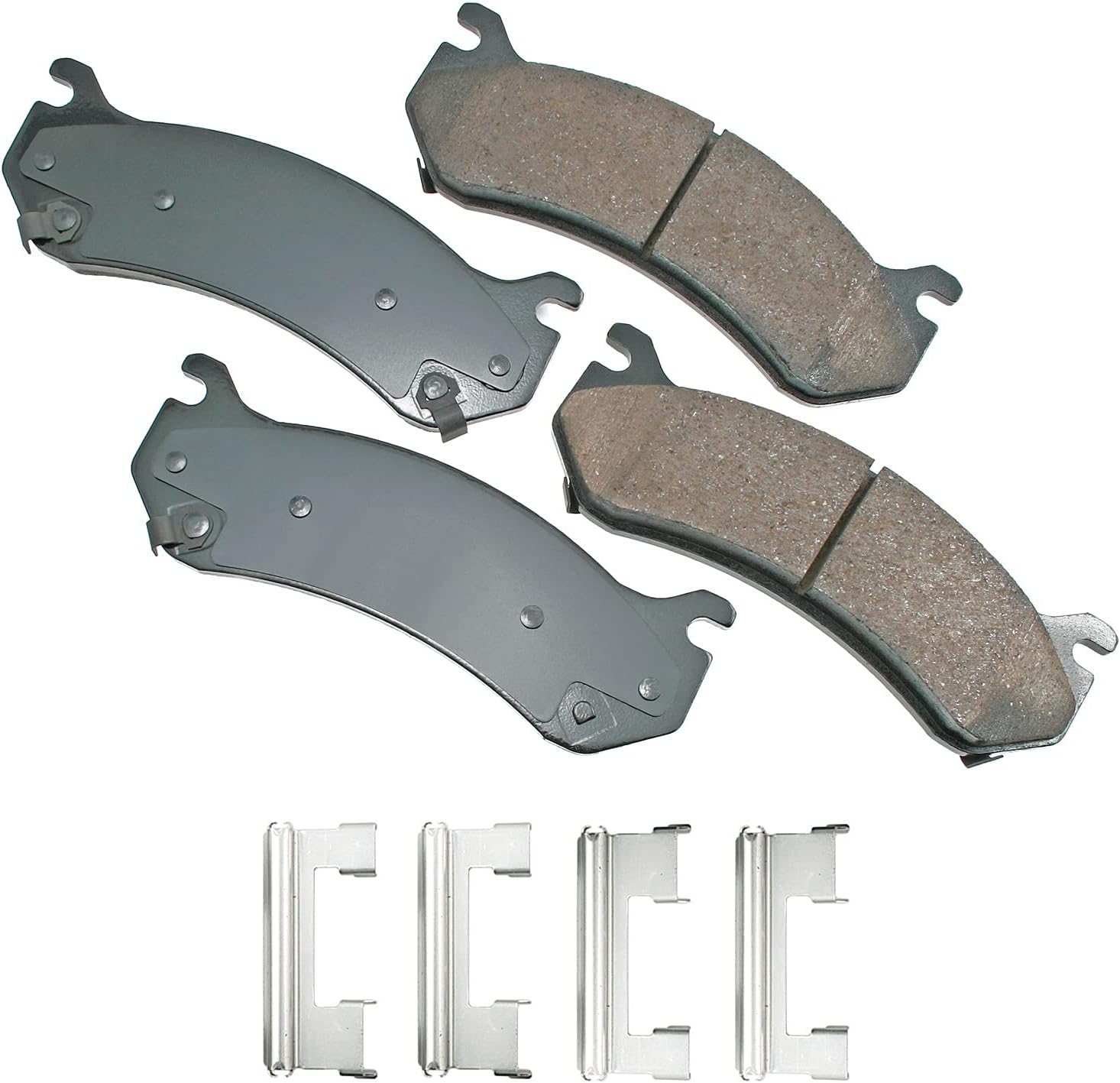 Akebono ACT785 Proact Ultra Premium Ceramic Disc Brake Pad kit, GREY