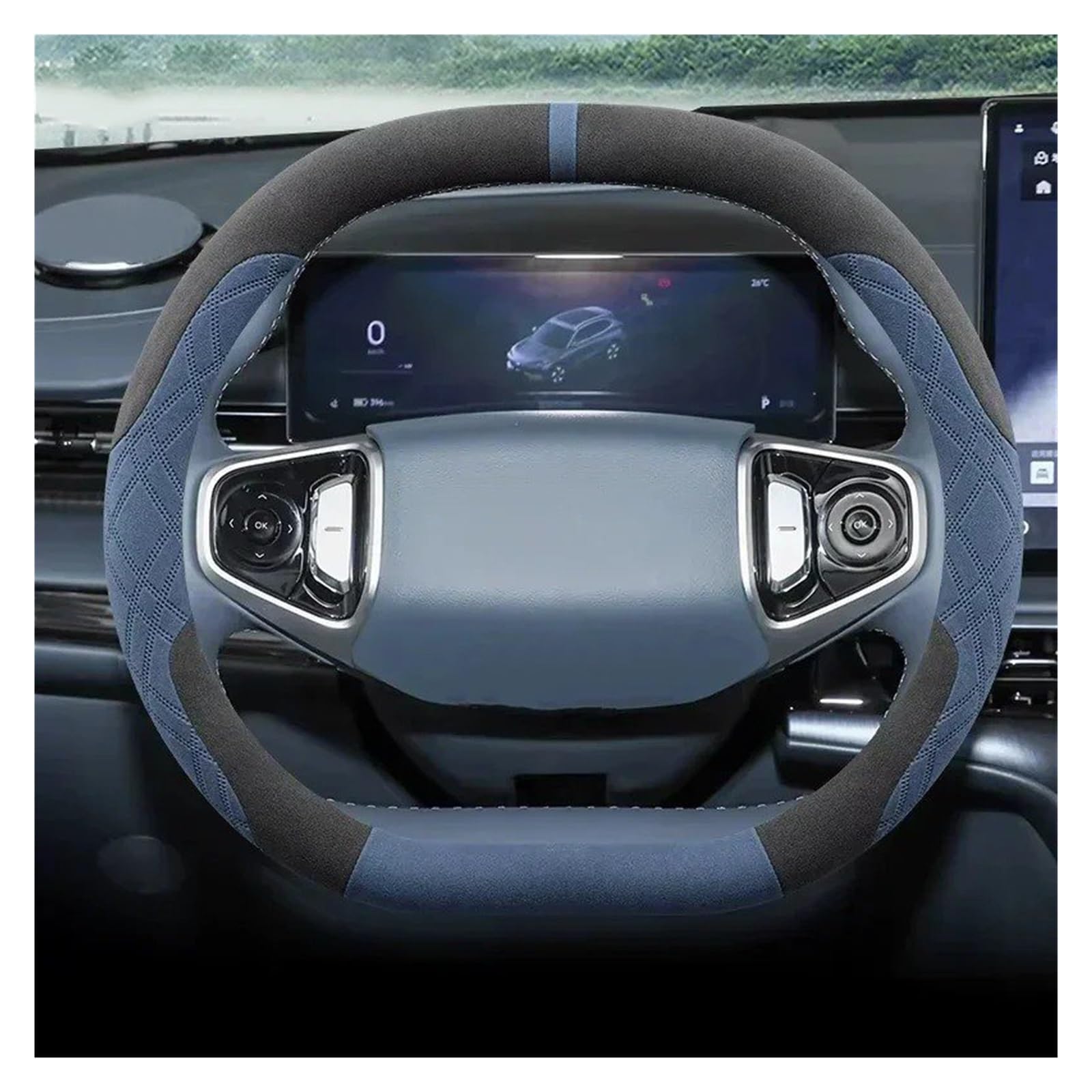 Copri Volante Per Dacia Per Duster 2024 2026 Coprivolante Per Auto Antiscivolo Accessori Per Lo Styling Copertura Protettiva Volante(Duster green C)