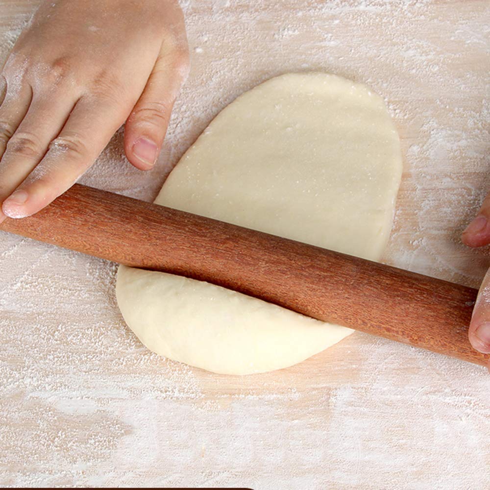 Nudelholz aus Buche, Nudelholz massiv, Vielseitiges Nudelholz for Backen und Kochen – Längen von 30–100 cm erhältlich(90cm)