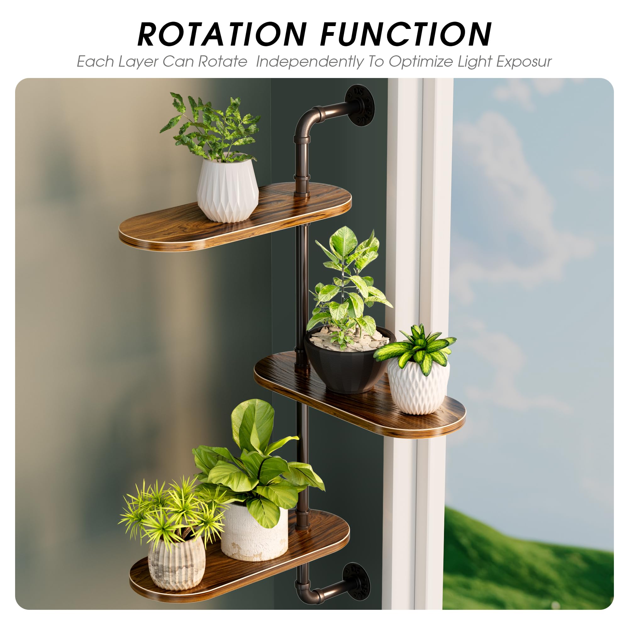 Outsunny Porte Plante En Métal à 3 Niveaux Au Meilleur Prix Sur