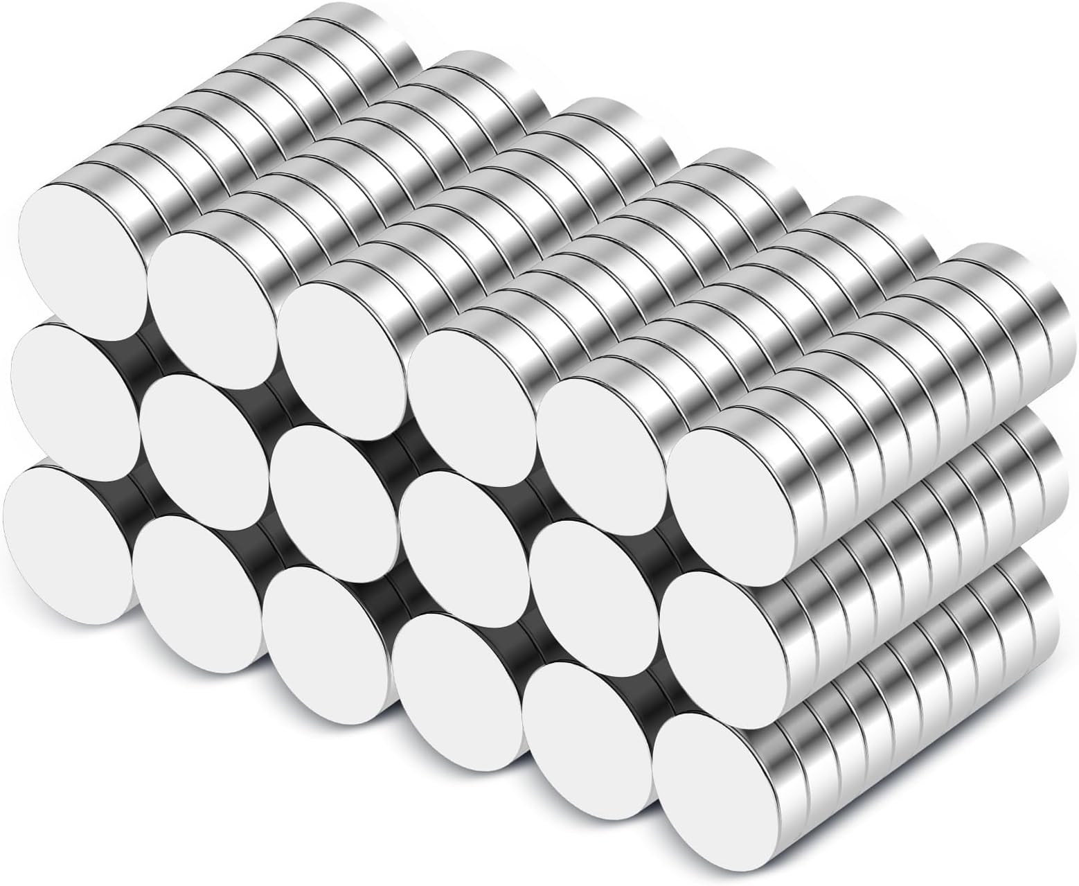 Small Magnets, 180 Pack Refrigerator Magnets 6x2mm Rare Earth Magnets Neodymium Magnets for Crafts, Whiteboard, Kitchen Cabinet