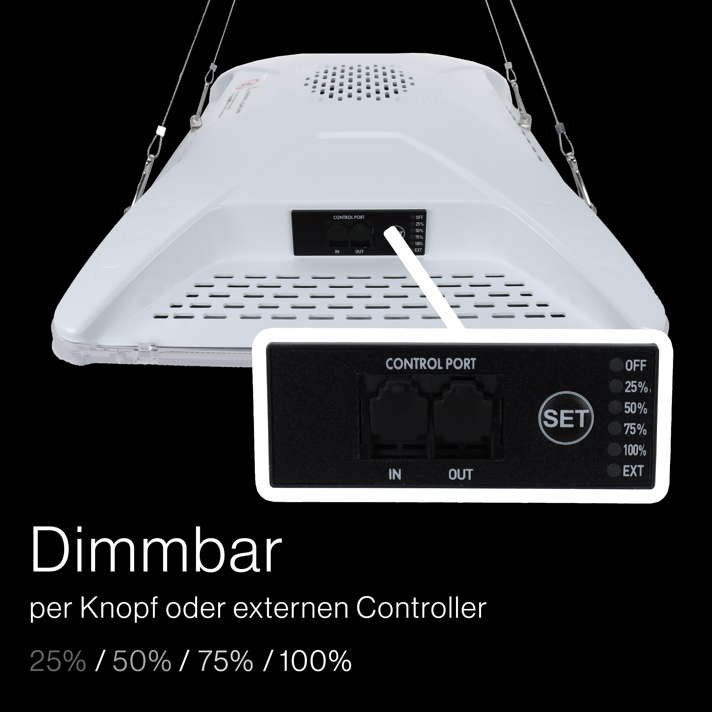 BOLD Grow Lampe 200W - LED Pflanzenlampe Vollspektrum Dimmbar Growlight