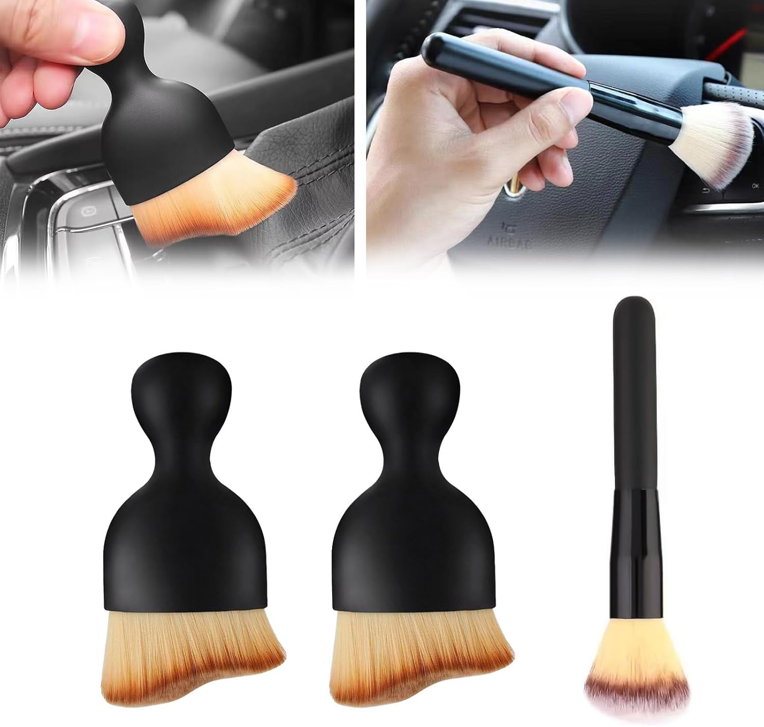 MDYBF 3 pcs car detailing brush, Car Detailing Brush Set, detail brush