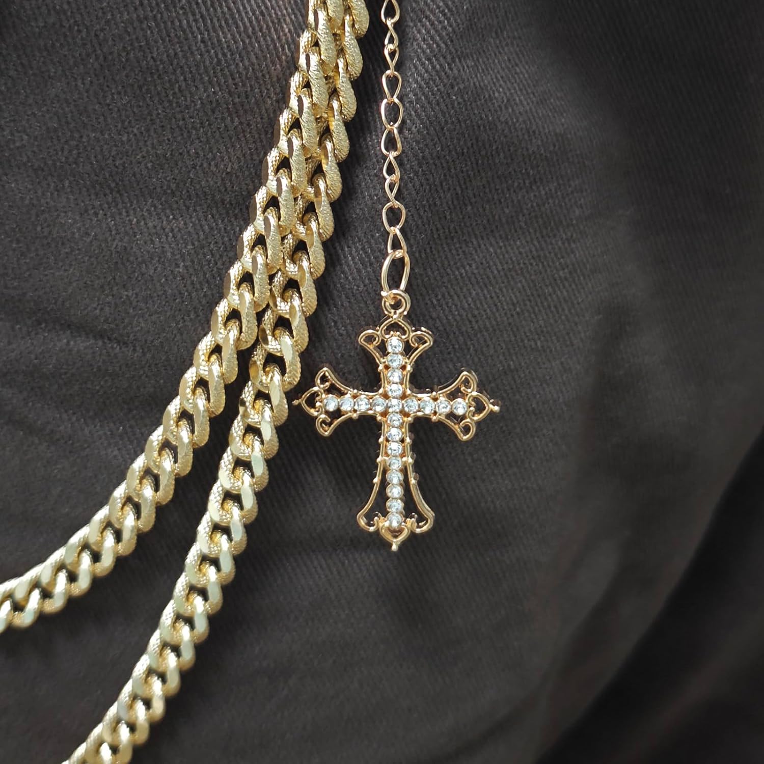 Pants Wallet Chain for Men Women, Punk Layered Trousers Jeans Chains, Hip Hop Pocket Chains Key Chain Accessories