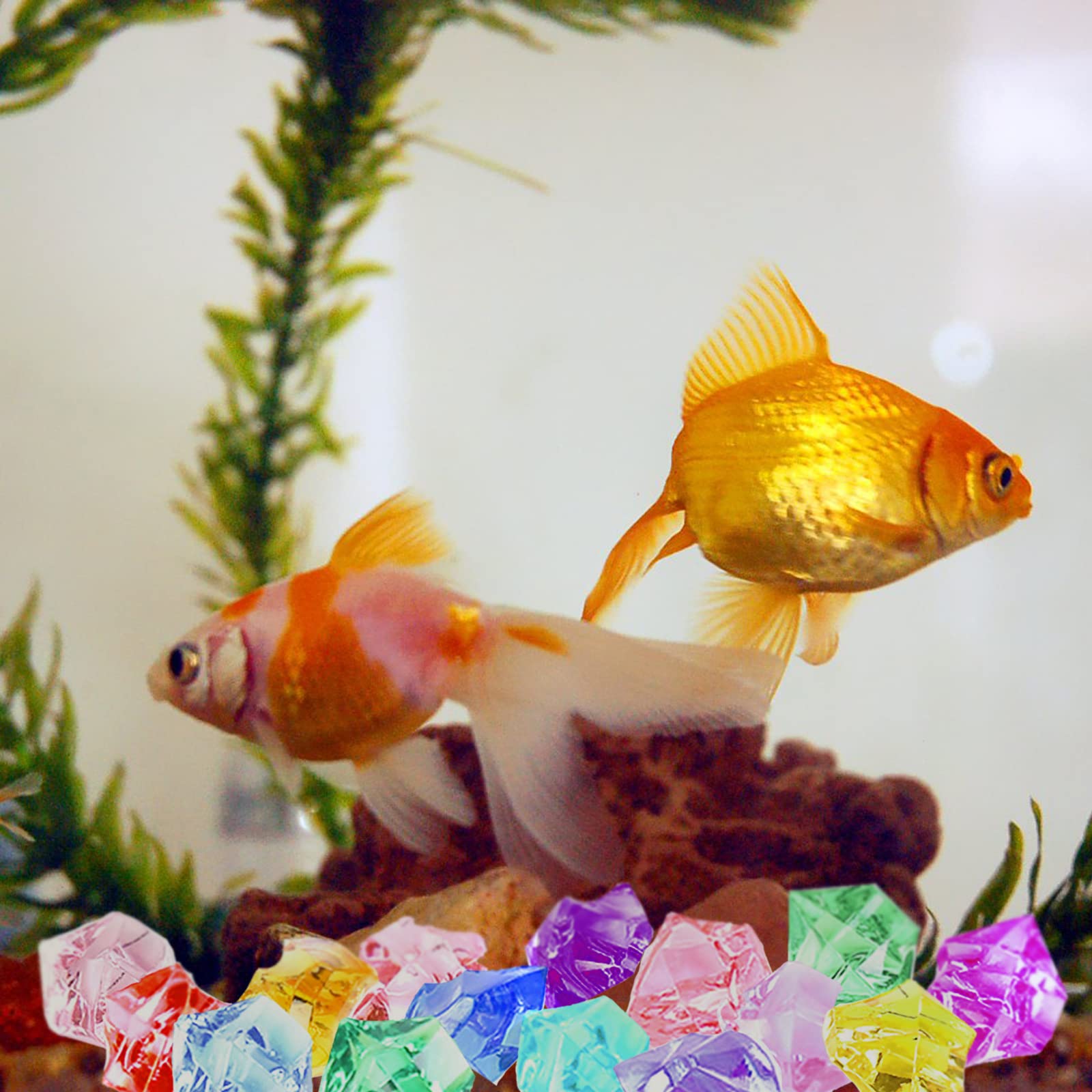 150 Pietre Di Ghiaccio Acrilico - Cubetti Decorativi Per Vasi E Centrotavola - Foto 8