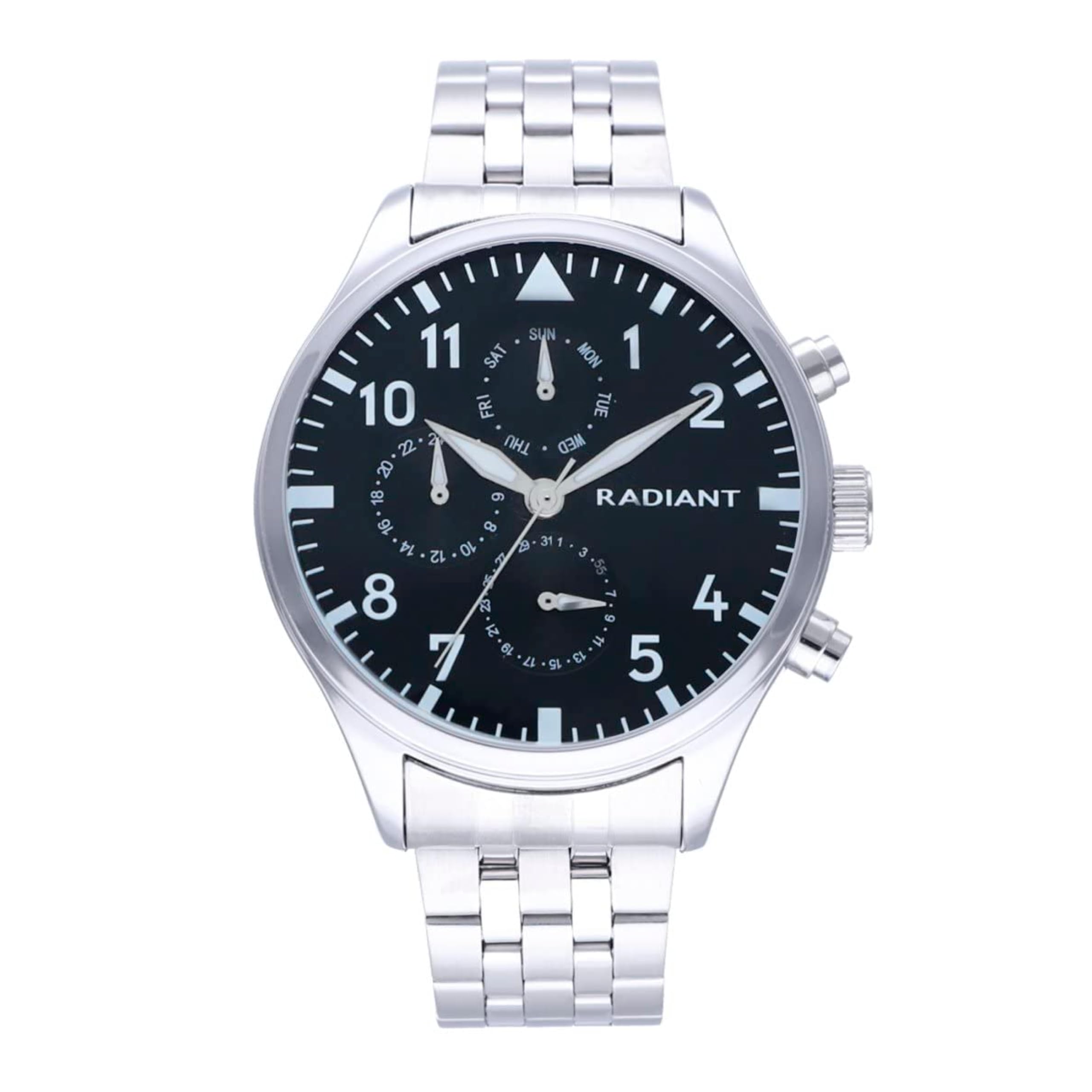 RADIANT Caiman Model Multi Black Dial SS Bracelet Watches Watches Brand