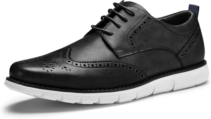 CGRRBW Mens Dress Shoes Casual Oxford Shoes Business Wingtip Brogue Shoes