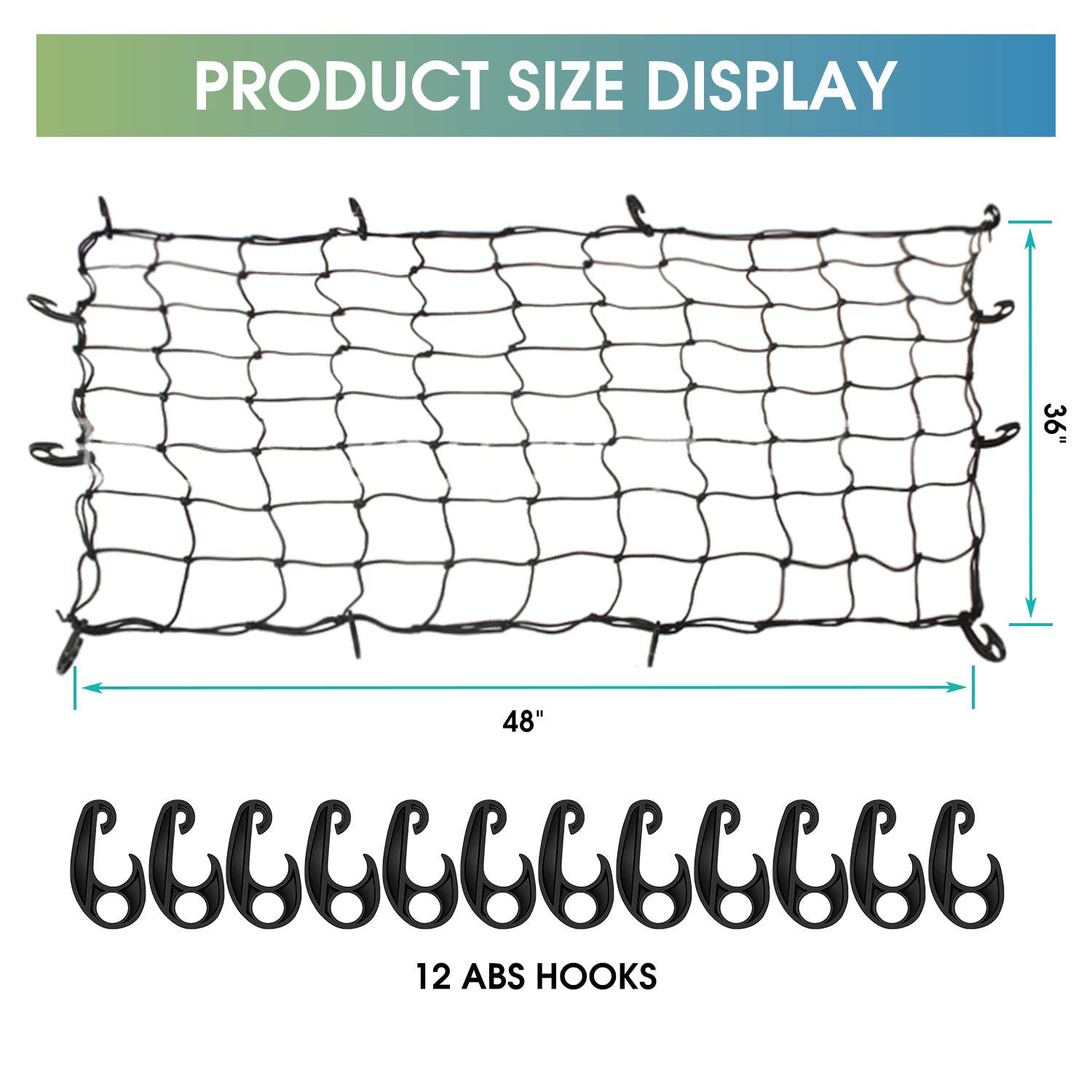 KAIZONPOT 64x 39x 6 Roof Basket, 250LB Cap Heavy Duty