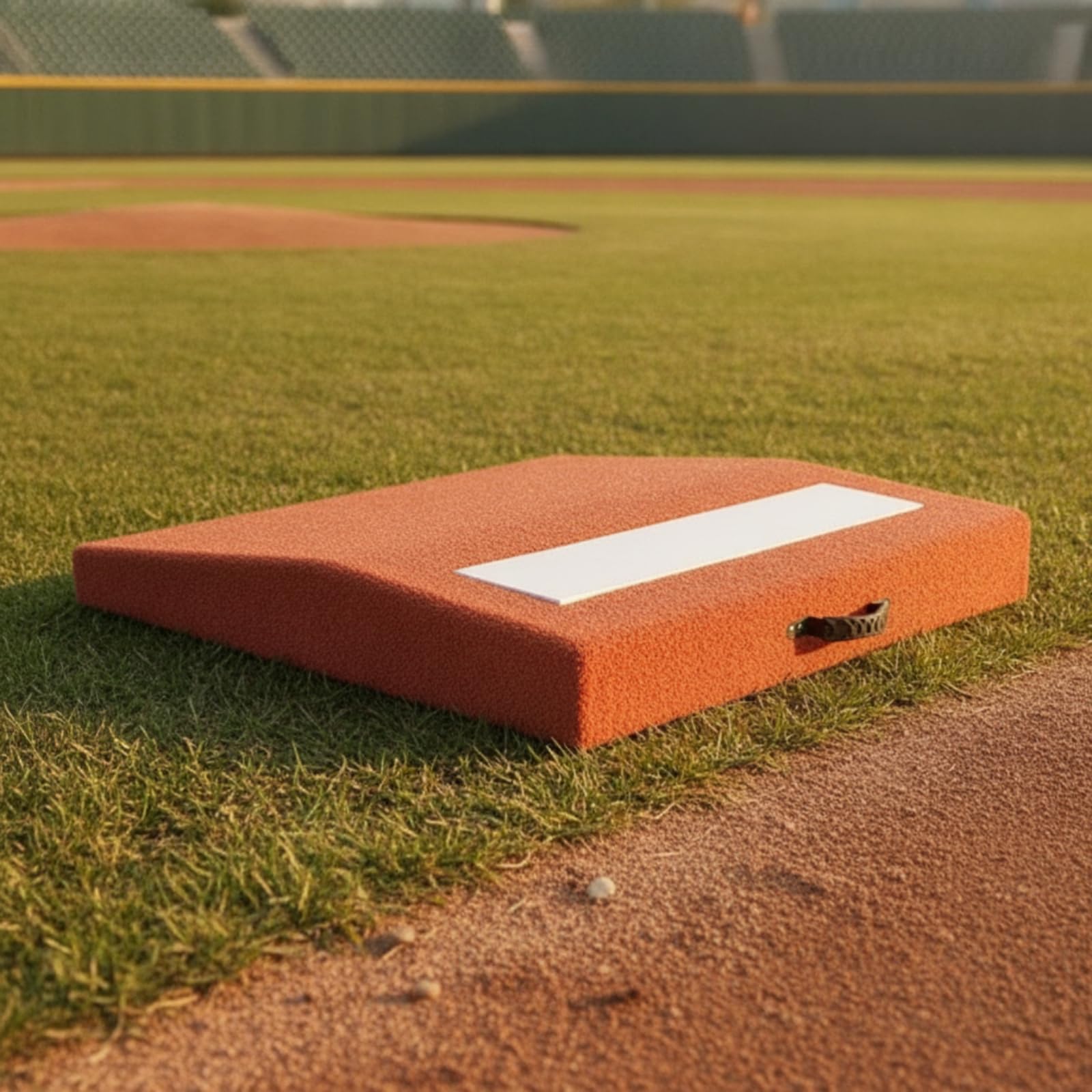 Montículo de Lanzamiento Portátil Mound de Béisbol para Lanzar con Placa Rectangular Superficie Tipo Césped Base EVA Transporte Fácil Adecuado para, Verde