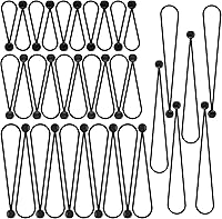 Vista 9 de Bungee de bola de 4 pulgadas, cordón de amarre negro, bola de 1 pulgada, 50 piezas, resistente a los rayos UV