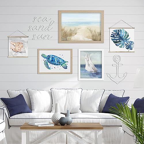 Vista 31 de Americanflat Decoración de pared de 14 x 10.5 pulgadas, decoración de pared de metal de anclaje para dormitorio, decoración moderna de pared