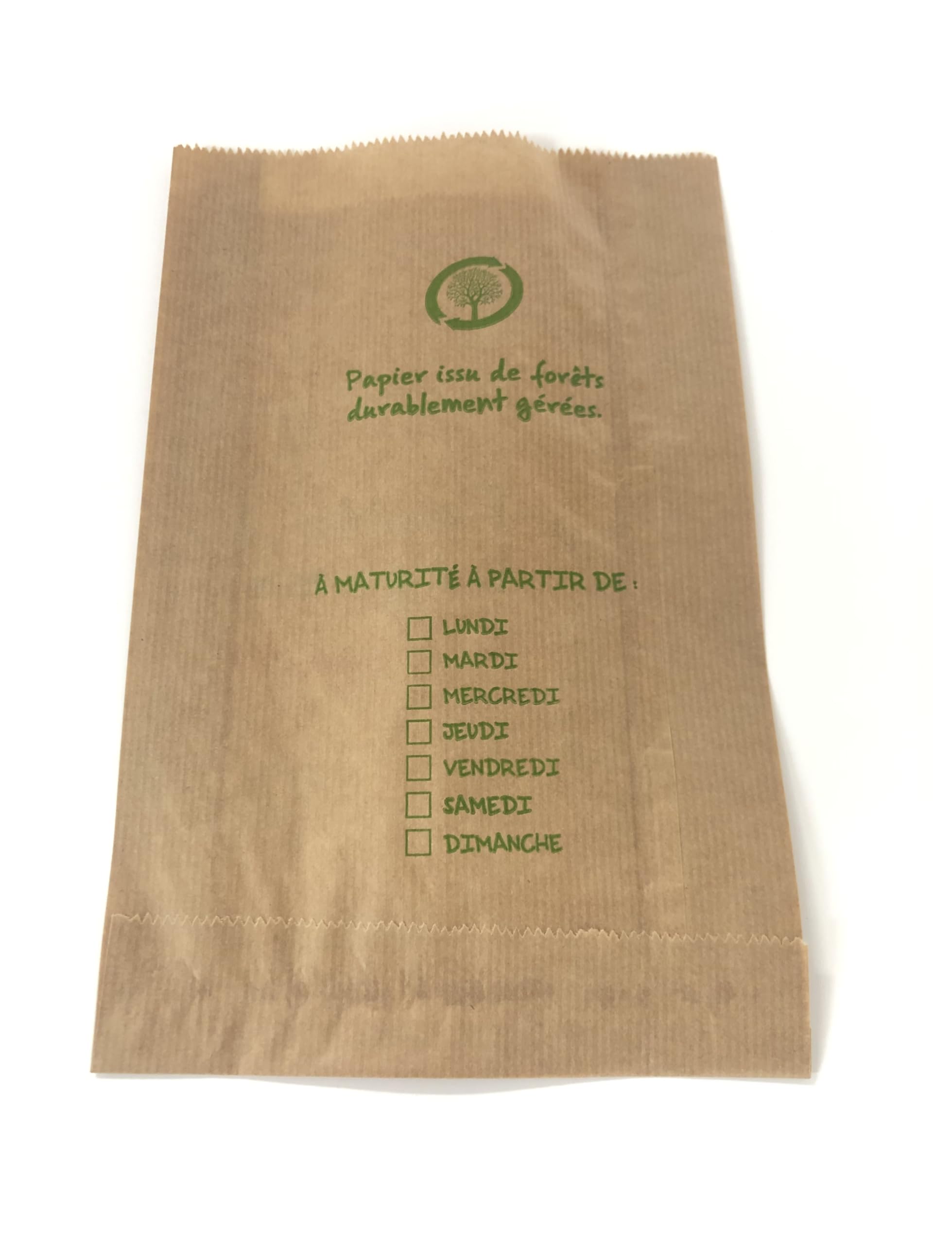 Lot de 1000 Sacs en Papier Kraft Enfilée Brun pour Bijoux Fruit Légumes 31 cm x 20 cm x 7 cm