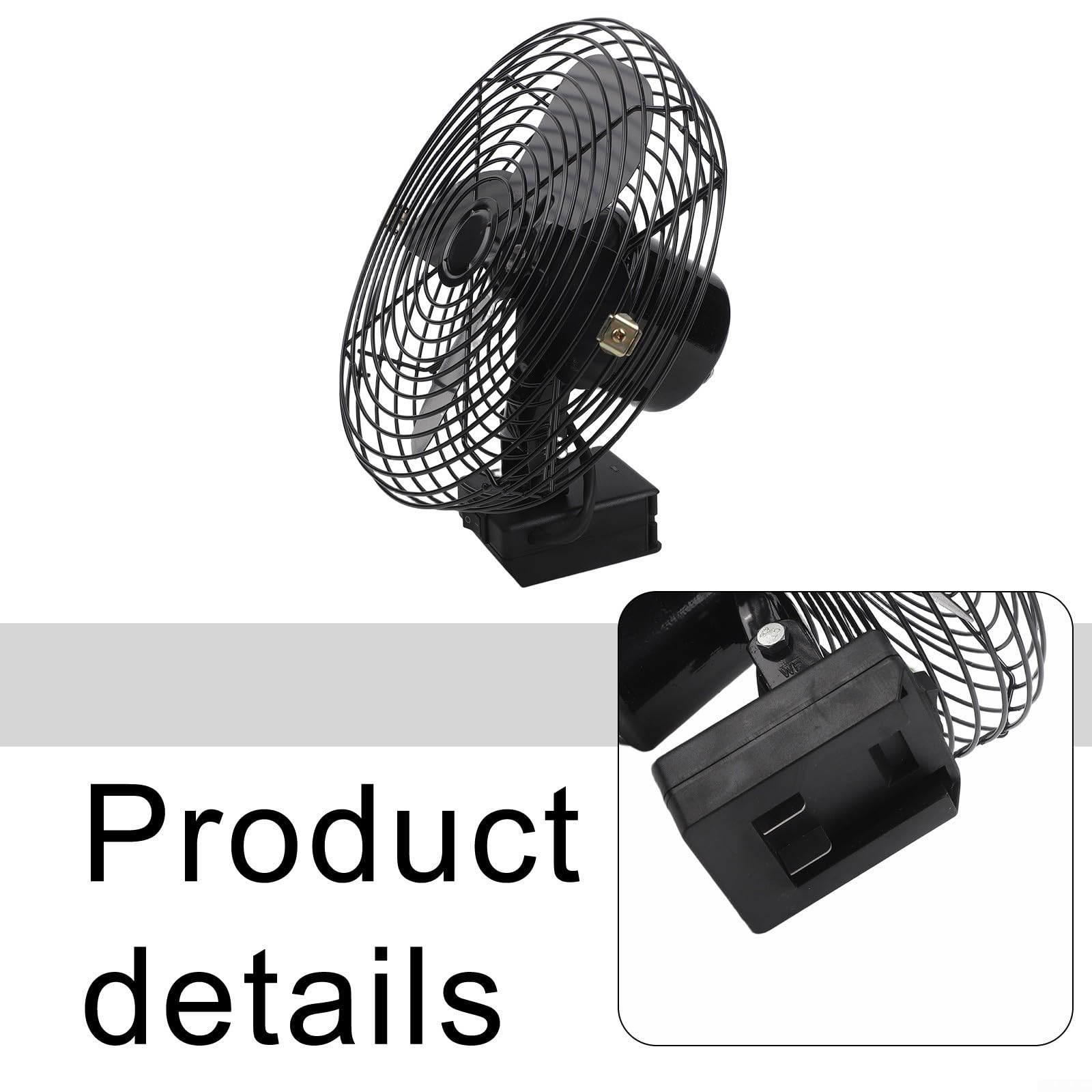 Metal Outdoor Fan 6 Inch USB Rechargeable Hook(8-inch)