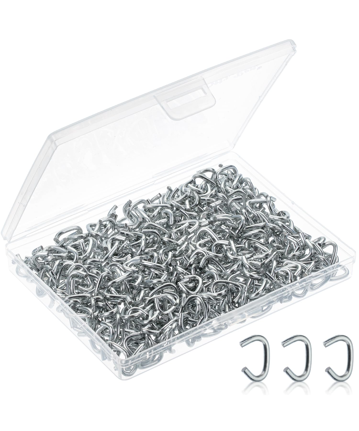 Mr. Pen- Galvanized Hog Rings, 3/8", 425 Pcs, Hog Rings Upholstery