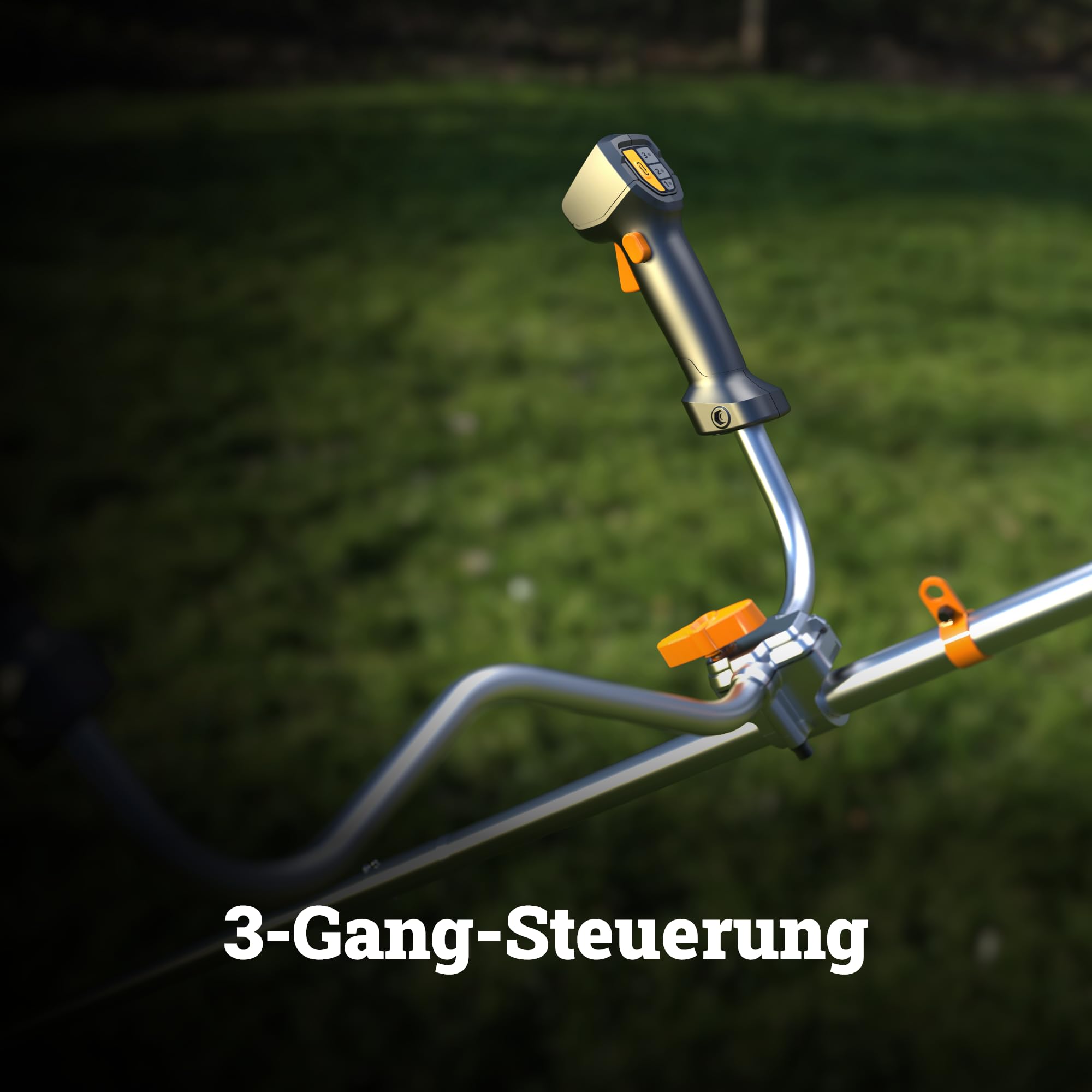 WORX WG082E.9 Akku-Sense 20V, 600W Brushless Motor, 2-in-1 Rasentrimmer & Freischneider, 30 cm Faden / 25,5 cm Metallklinge, Bike Handle Griff, klappbarer Schaft Ohne Akku & Ladegerät