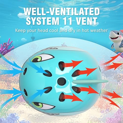 Miniatura 13 de Casco de bicicleta para niños pequeños, ajustable y multideportivo para niños y niñas, 2 tamaños