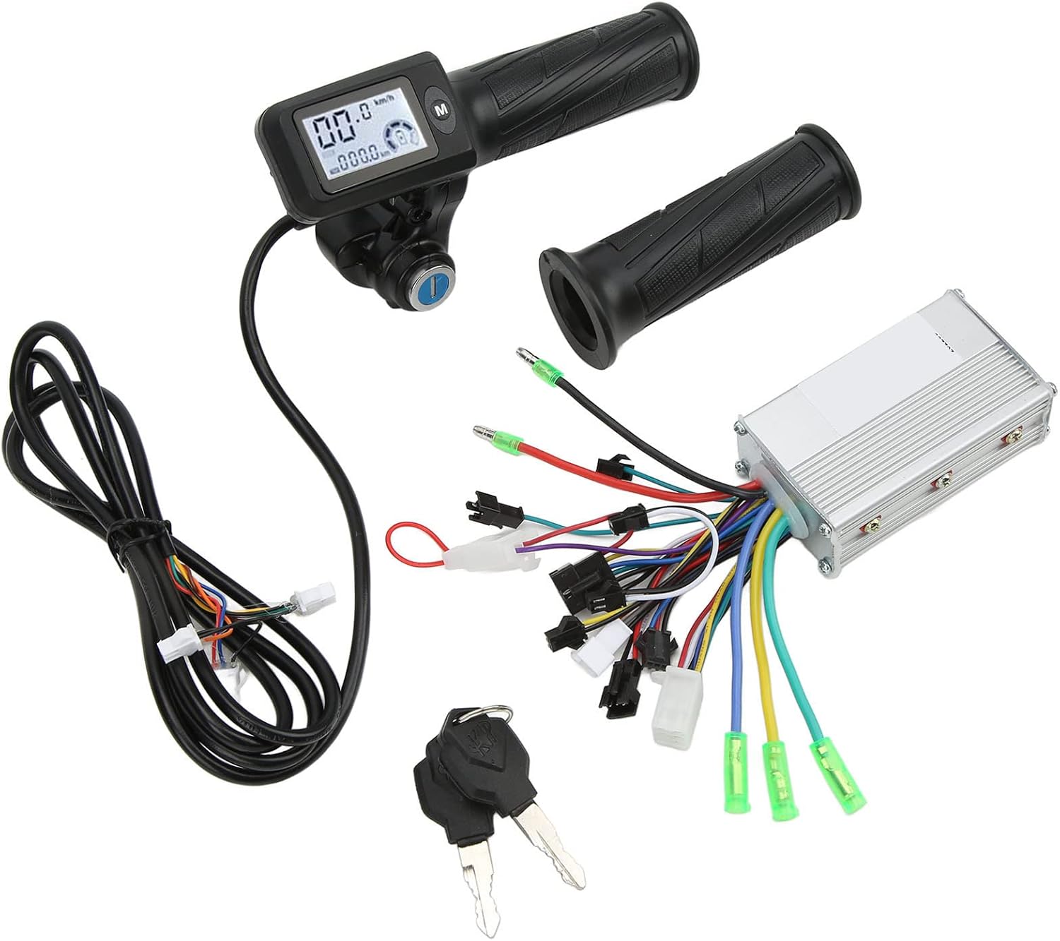 RiToEasysports Electric Controller, 36V 48V 350W Brushless Motor Controller with 805 LCD Panel for Electric Modification Accessories