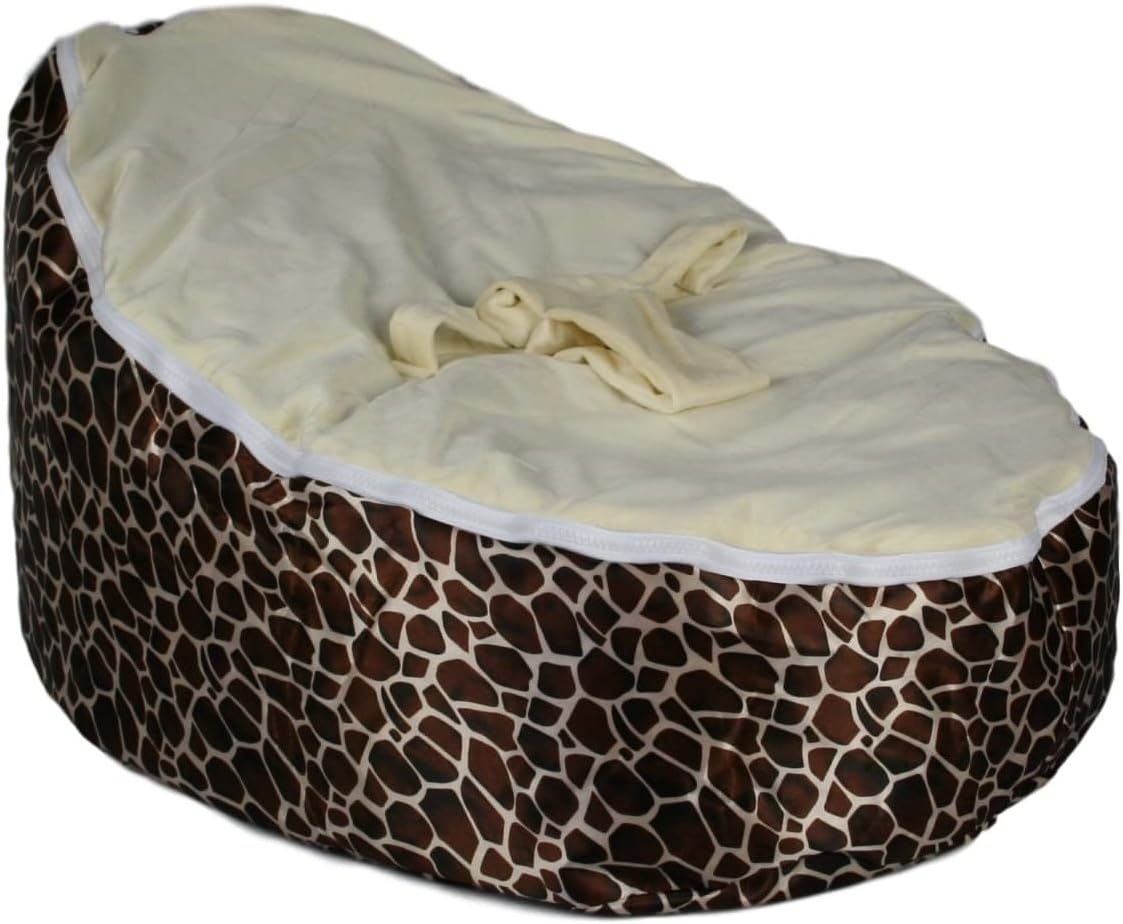 BayB Brand Baby Bean Bag - Filled - Ready to Use - Giraffe