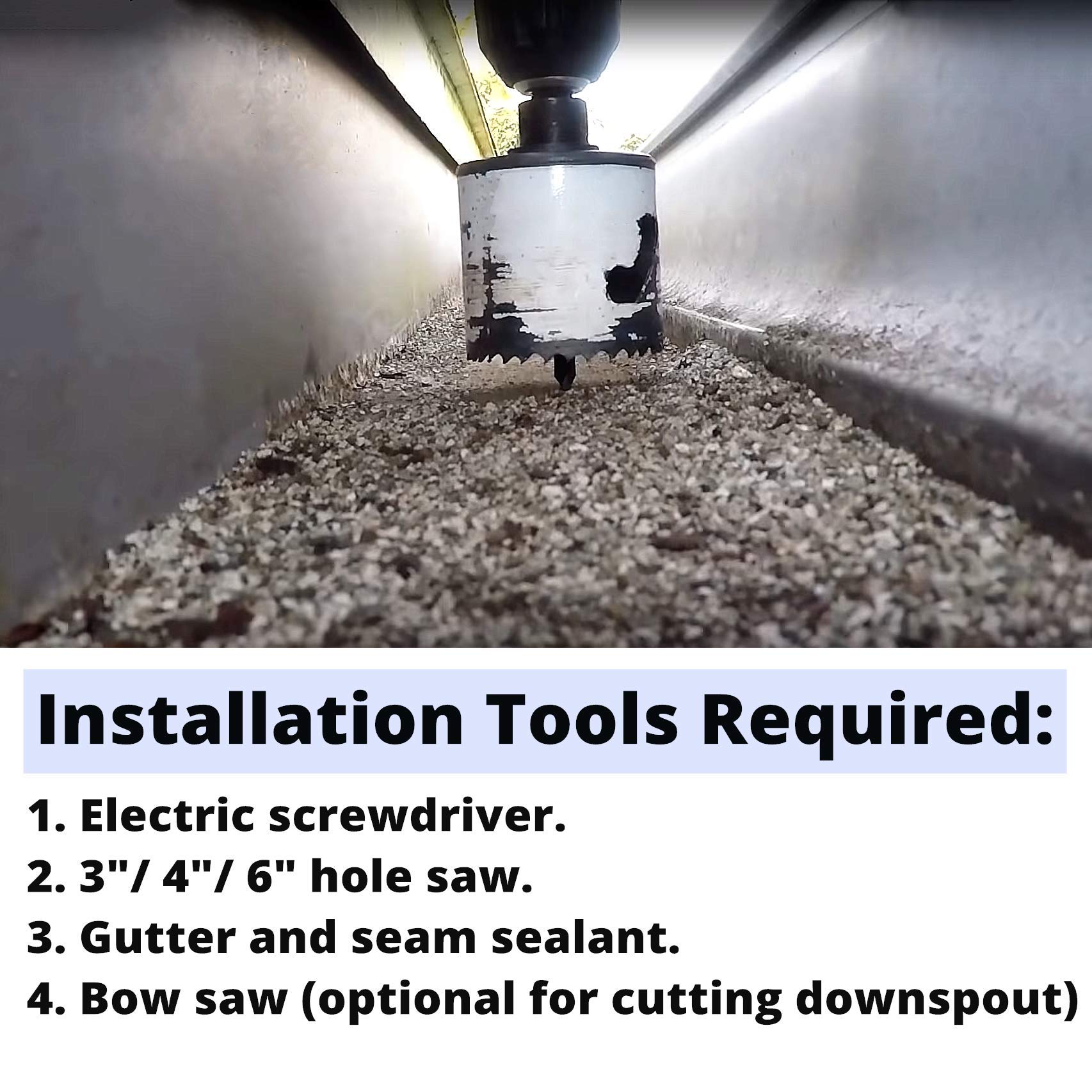 Myard Gutter Downspout Adapter/Connector fits 4" (Schedule 40) PVC Rain