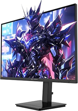 CRUA 27 Inch 360Hz QHD IPS Gaming Monitor, Height Adjustable Vertical Stand | FreeSync, 120% sRGB, RGB Lighting, Speakers, 105mm Height, 90 Pivot, 45 Swivel, HDMI 2.1, DP 1.4, Esports, Coding, Editing