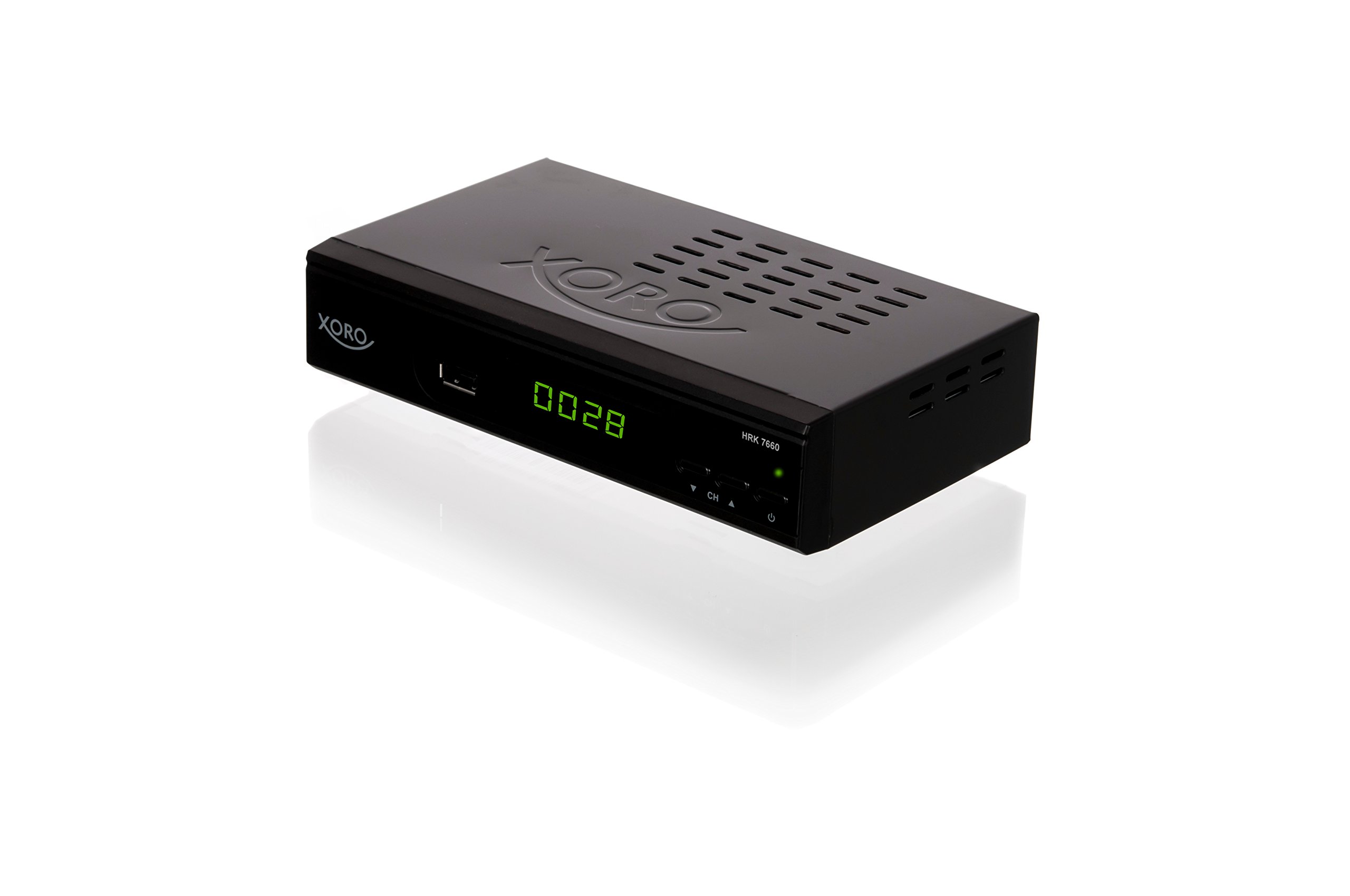 Xoro HRK 7660 HD Receiver für digitales Kabelfernsehen (HDMI, SCART, USB 2.0, LAN, PVR Ready, Mediaplayer) schwarz