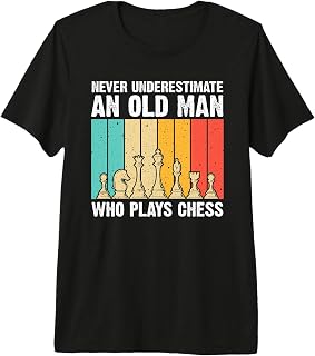 Cool Chess Player Costume for Grandpa Men Chess Lover Chess Premium Tri-Blend T-Shirt