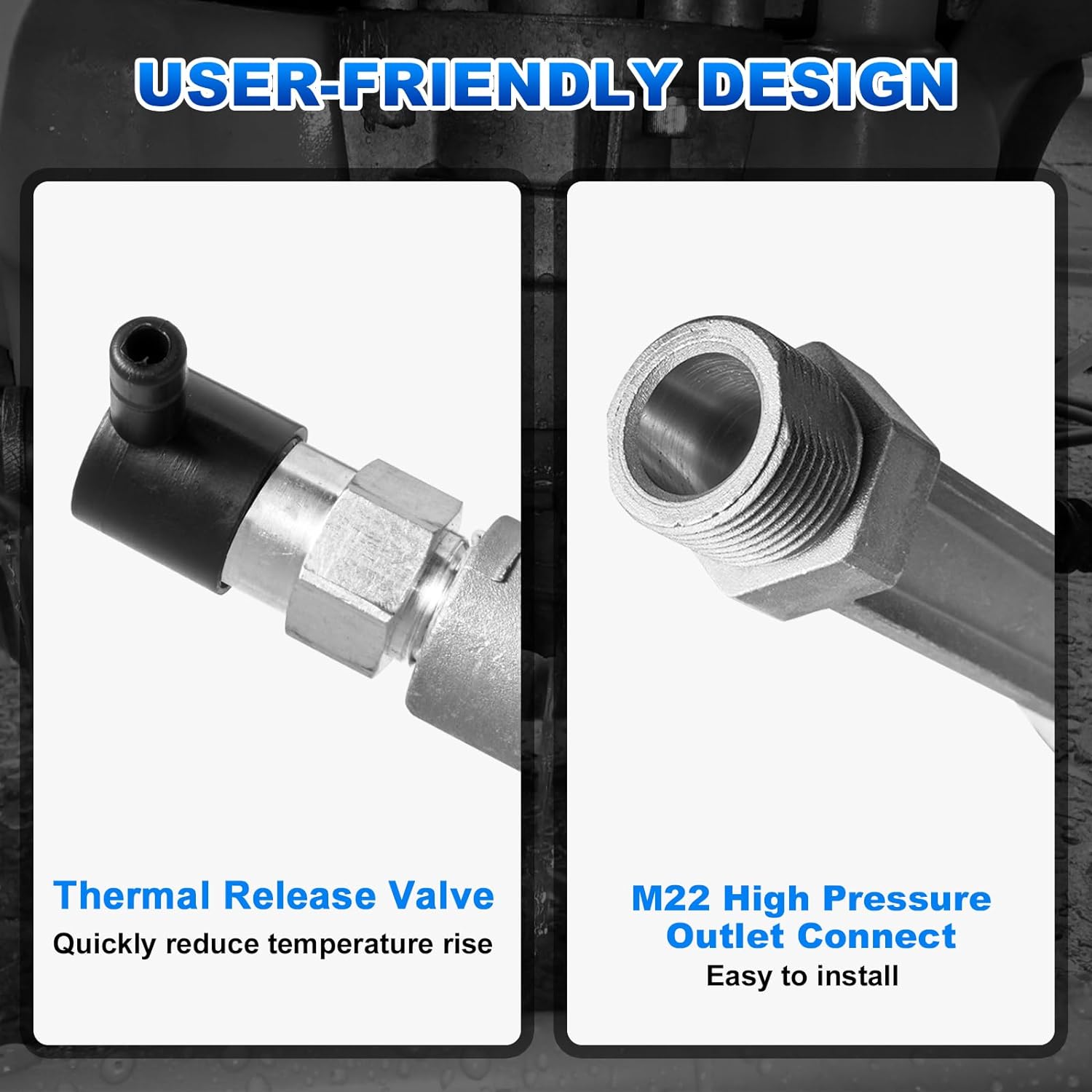 Pressure Washer Pump Head Assy, Compatible with AR42940 AR Pump-SRMW2.2G26/ RMW2.2G24 Pump Head AR42518 AR43061 AR42940 Replacement Kit