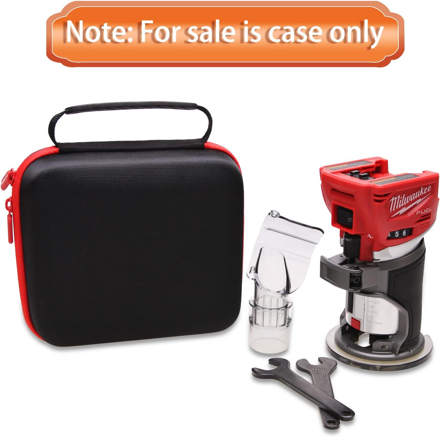 LTGEM Case Compatible with Milwaukee's 2723-20 M18 Cordless Compact Router(Case Only)