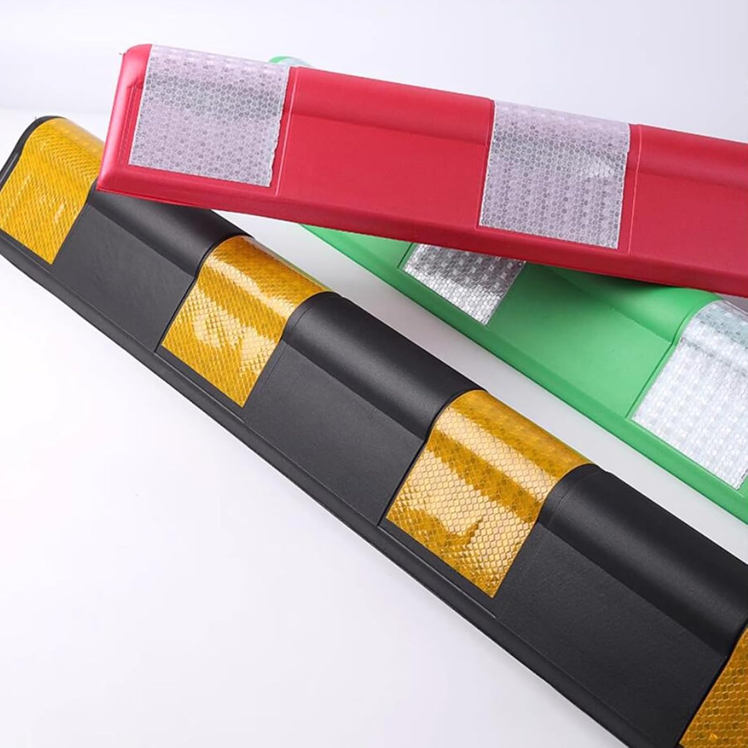 XPLKQXE Wall Edges and Bumpers Guards, Garage Wall Protection, Yellow Strip Parking Stopper Corner Guards for Parking Protection Car Corner Guardrail Post(Green)