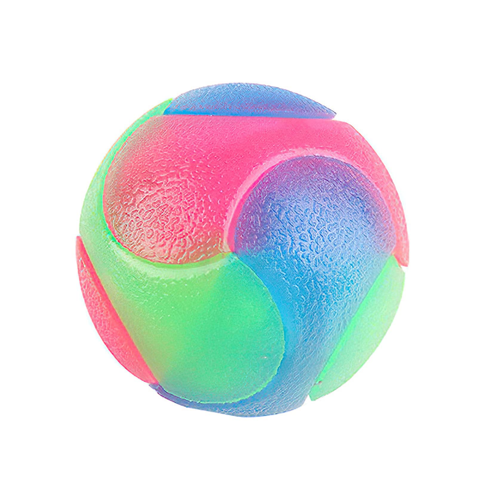 1Pcs Light Up Dog Balls Squishy Pet Color Light Ball Flashing Elastic Ball LED Molar Ball Glowing Fetch Ball Dog Toy Interactive Toys for Dogs