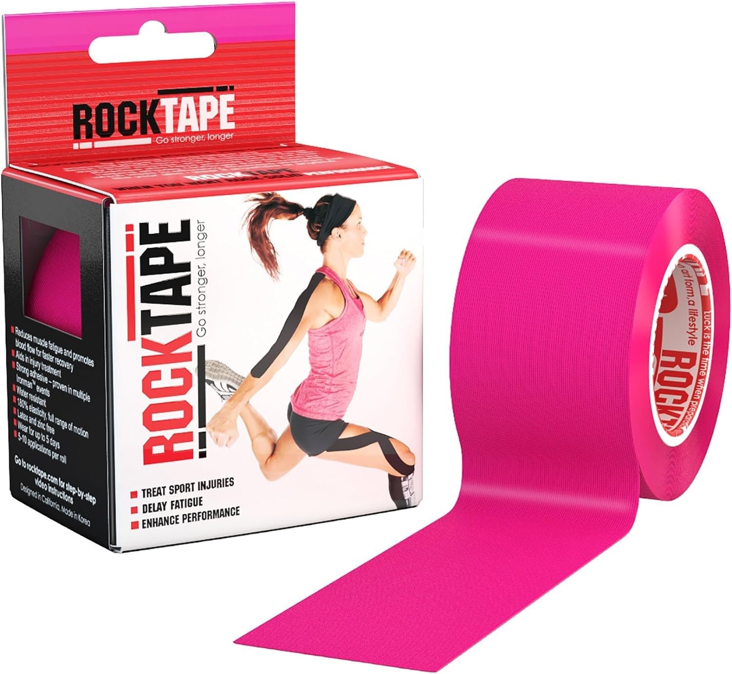 RockTape Original 2-Inch Water-Resistant Kinesiology Tape